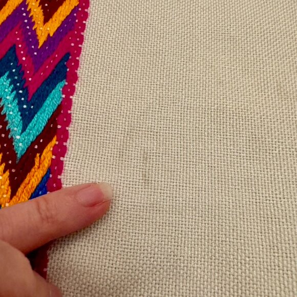 Mexican Colourful Table Runner From Oaxaca - Picture 9 of 9